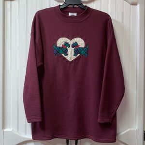 90s Schnauzer Dog Quilted Granny Sweatshirt XXL Vintage Grannycore